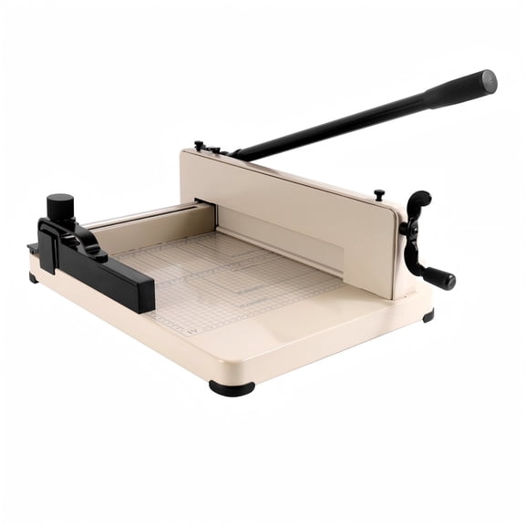 WEIZHUO Safety Lock Paper Trimmer,Adjustable Guillotine Craft Machine,400 Sheets Paper Cutter for Office Home Craft Use