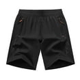 thumbnail image 1 of WEIee Men’s Cargo Shorts Work Shorts for Men Zipper Pockets Shorts Solid Color Stylish Loose Fit Fitness Sports Workwear Pants Black XXL, 1 of 3