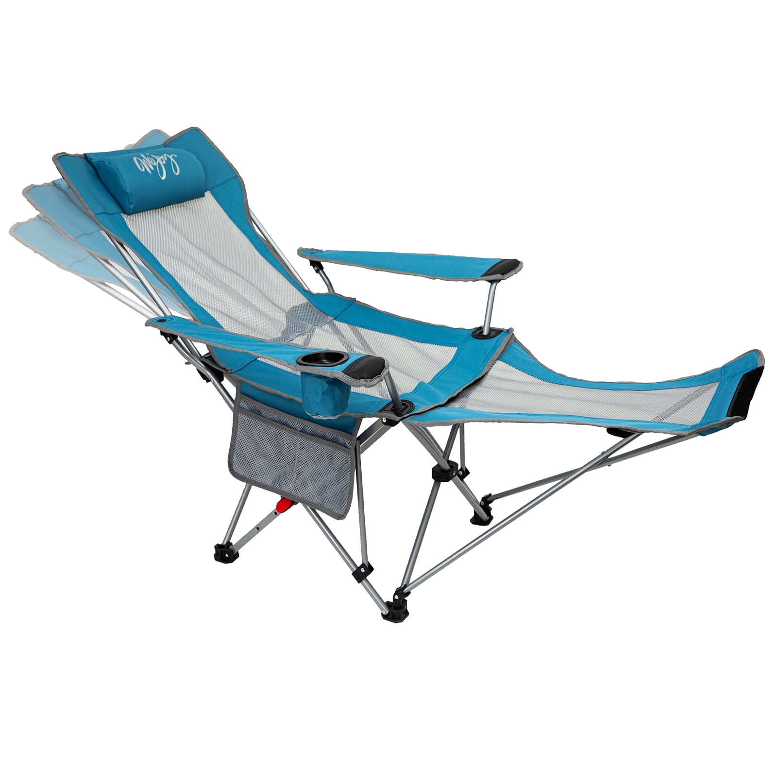 WEJOY 2in1 Reclining Camping Chair 3Position Adjustable Folding
