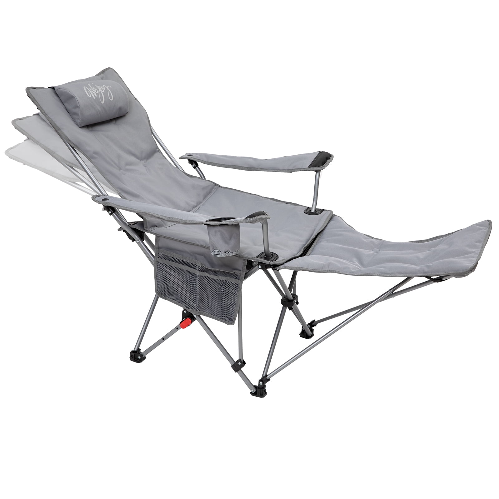 WEJOY 2in1 Reclining Padded Camping Chair 3 Position Folding Lawn