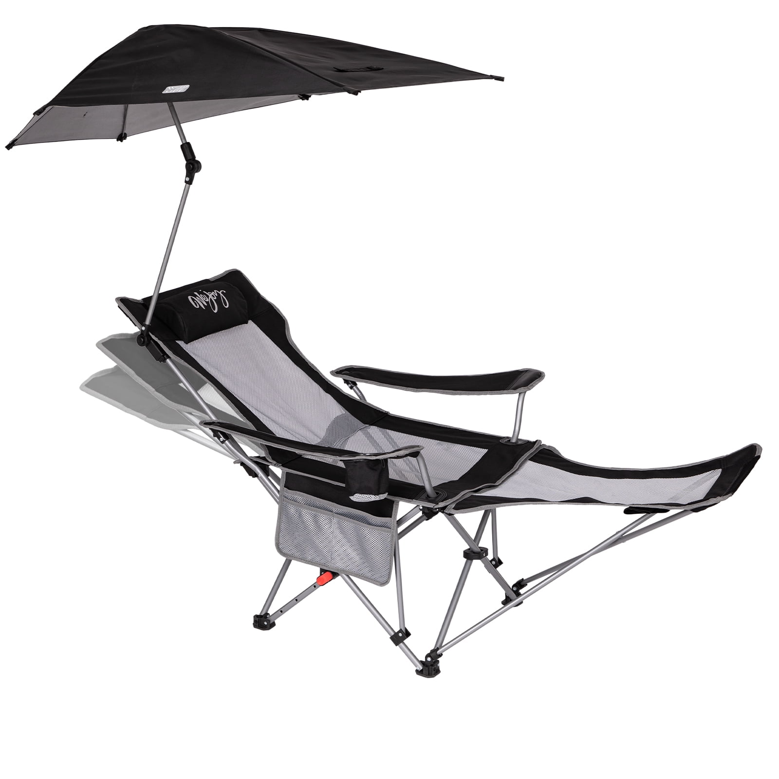 Sport Brella Blue Camping Chair with Clamp On Sun Shade Walmart