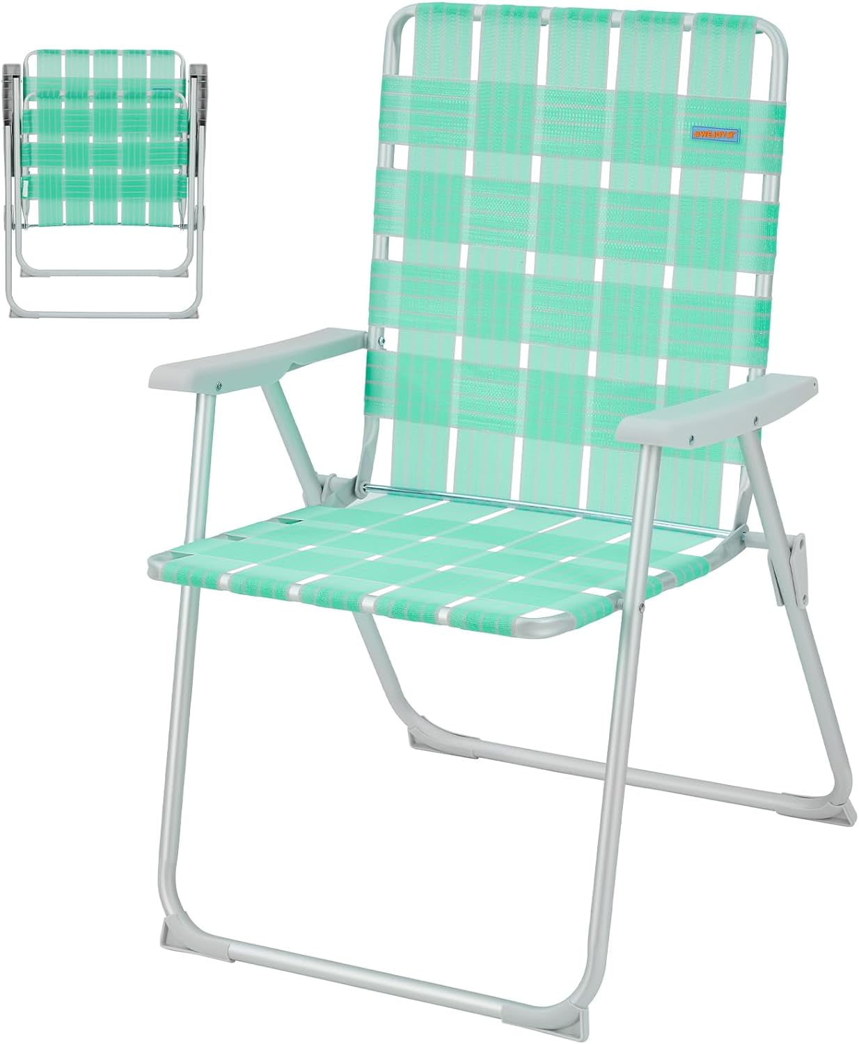 WEJOY Folding bed Lawn Beach Chair Oversized 17in High Beach