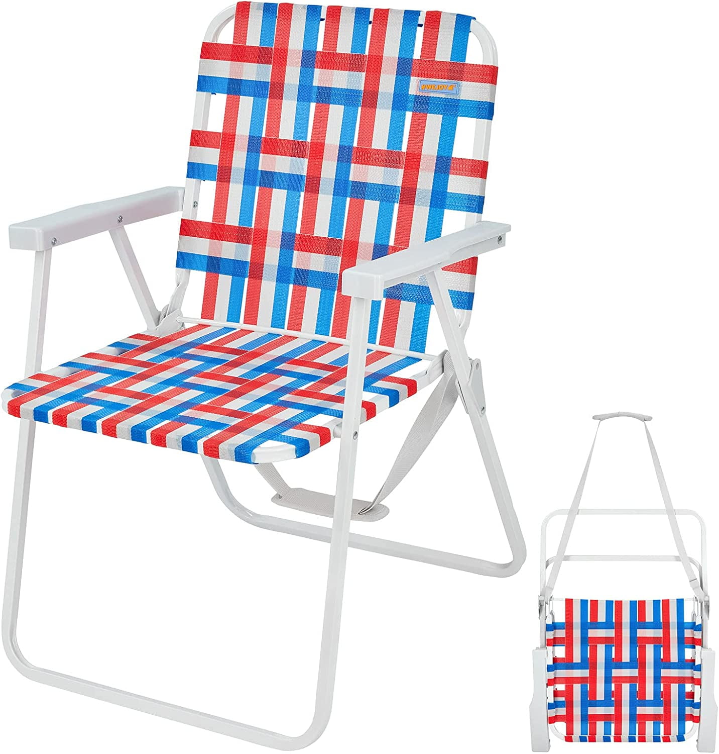 WEJOY Folding bed Lawn Chair Heavy Duty Portable Outdoor Beach