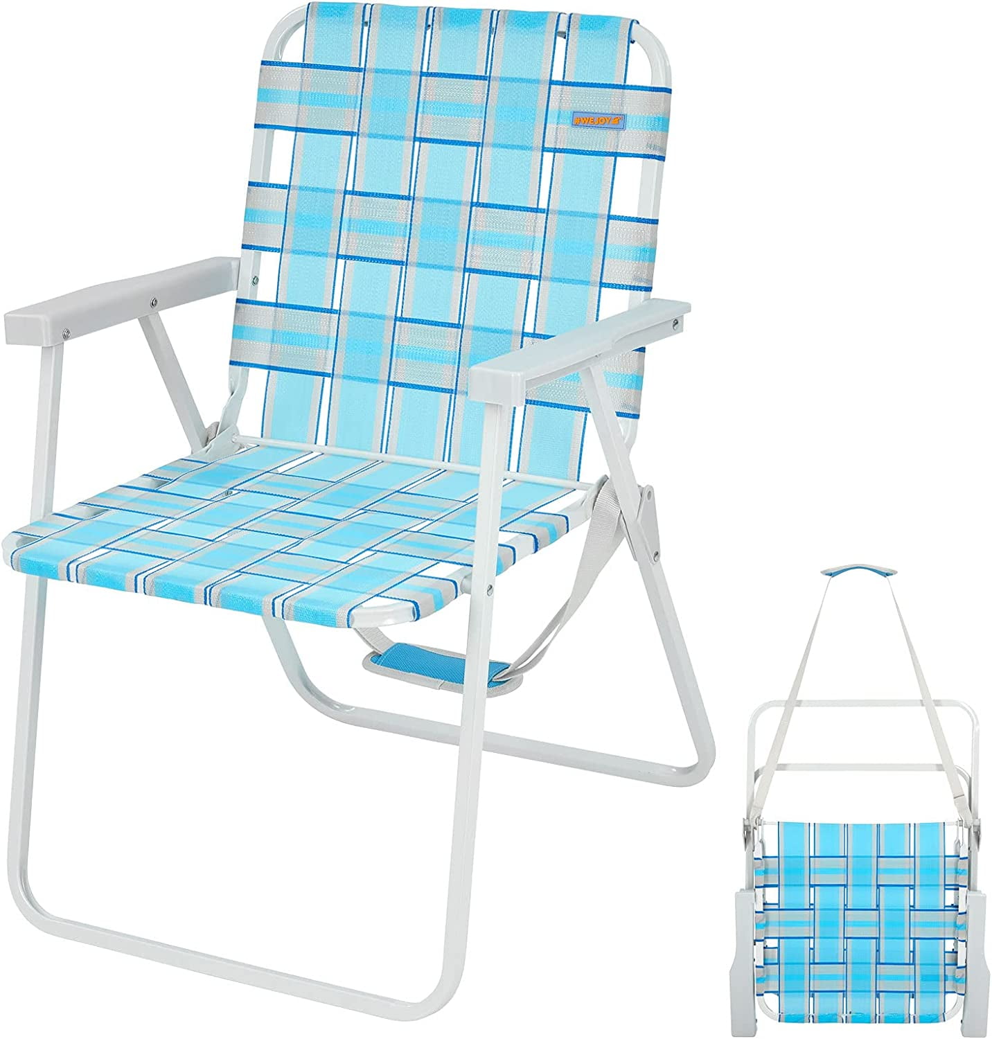 WEJOY Folding bed Lawn Chair Heavy Duty Portable Outdoor Beach