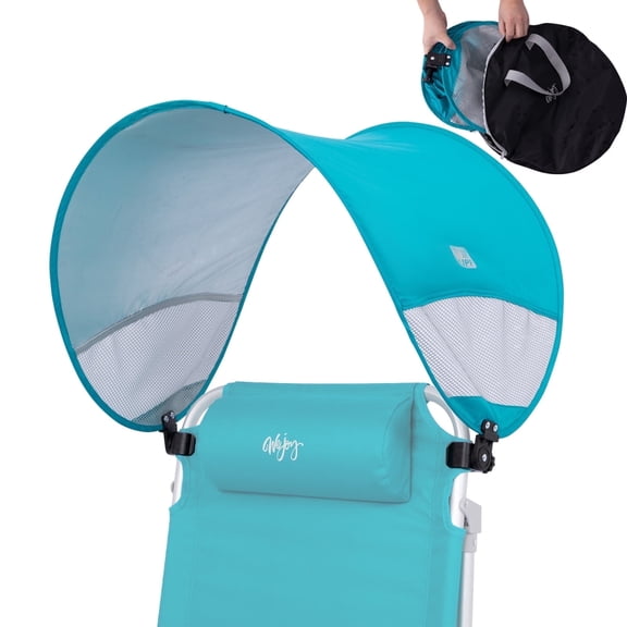 #WEJOY Umbrella Canopy for Most Chair,Clip on Umbrella for Chair,UPF 50+ Adjustable Folding Chair Shade Canopy,Portable Chair Umbrella for Most Brands