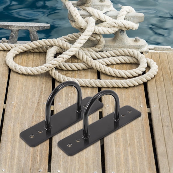 WEKADRIN Workout Rope Anchor 2Pcs for Indoor and Outdoor Use Black