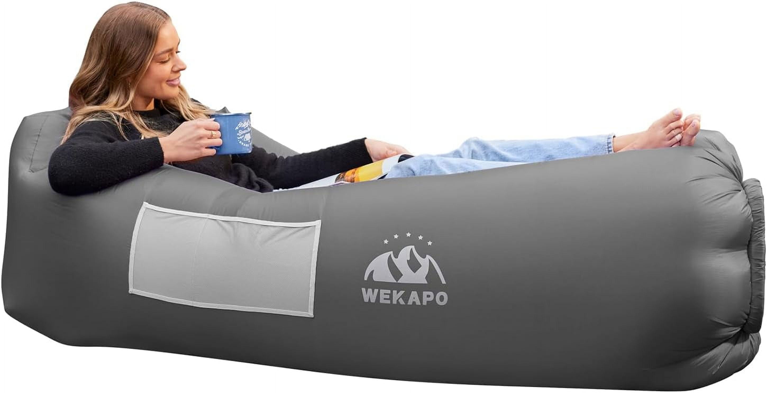 WEKAPO Inflatable Lounger Air Sofa Hammock-Portable,Water Proof& Anti-Air Leaking Design-Ideal Couch for Backyard Lakeside Beach Traveling Camping Picnics & Music Festivals - Walmart.com