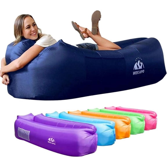 WEKAPO Inflatable Lounger Air Sofa Hammock-Portable,Water Proof& Anti-Air Leaking Design-Ideal Couch for Backyard Lakeside Beach Traveling Camping Picnics & Music Festivals