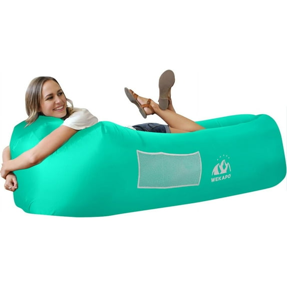 WEKAPO Inflatable Lounger Air Sofa Hammock-Portable,Water Proof& Anti-Air Leaking Design-Ideal Couch for Backyard Lakeside Beach Traveling Camping Picnics & Music Festivals