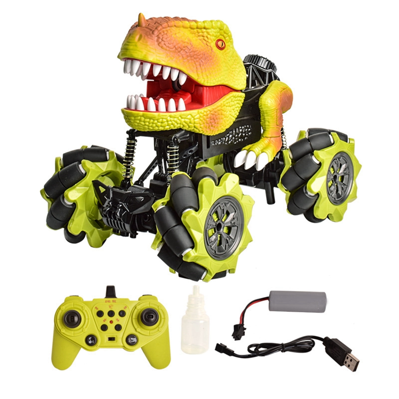 WEKDKAI  Dinosaur Toy RC Monsters Truck Toy 2.4 GHz Remote Control Stunt Car Spray Rechargeable Dinosaur Toy For Boys Girls Halloween Christmas