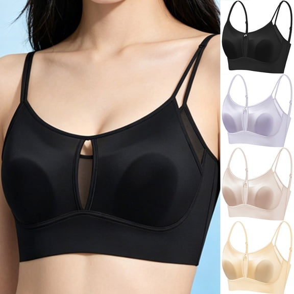WEKDKAI Plus Size Bras for Women Wireless Push Up Bralettes Womens Seamless Breathable Sports Bras Women XL-5XL
