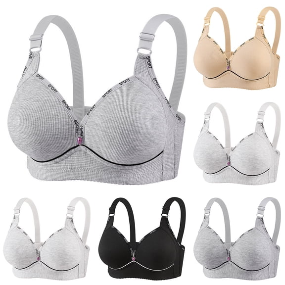 WEKDKAI Sports Bras for Women Plus Size No Underwire Bras Womens Push Up Breathable Comfort Bralettes