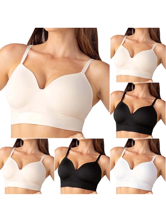 Womens Bras Seamless Push Up Bralettes No Underwire Small Bust D Cup Comfort Everyday Bras for Women