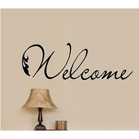 WELCOME #20 ~ WALL DECAL, HOME DECOR 6" X 24"