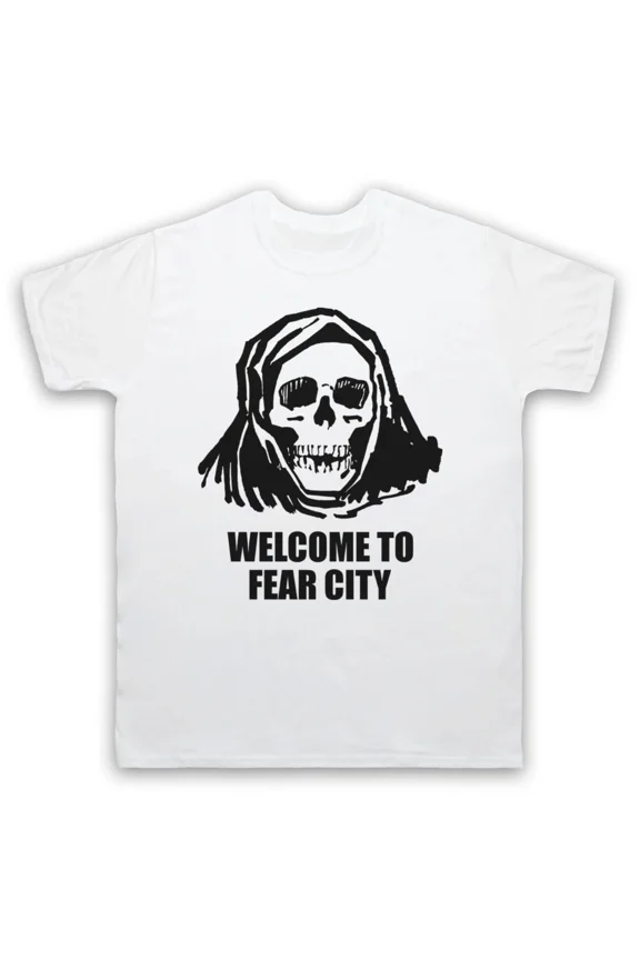 WELCOME TO FEAR CITY 1975 NEW YORK CITY VISITORS GUIDE MENS & WOMENS T-SHIRT