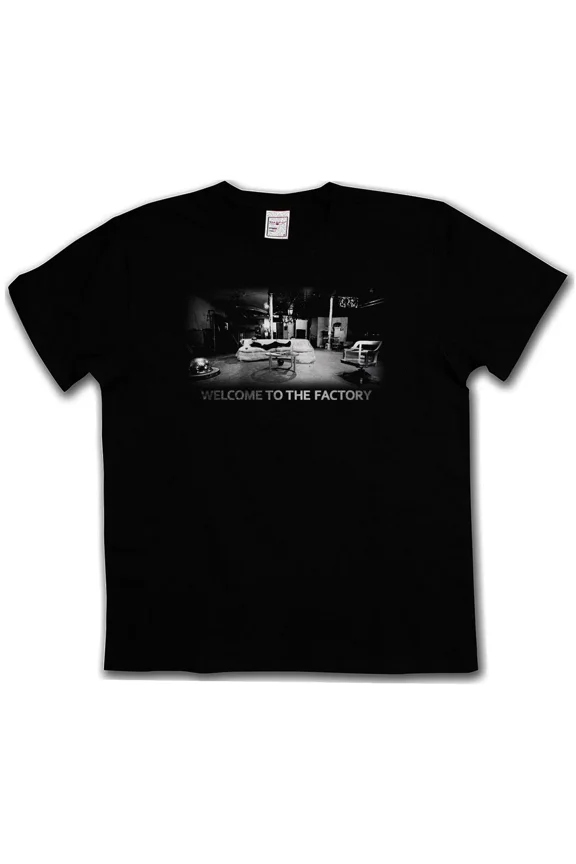 WELCOME TO THE FACTORY T-SHIRT - New York Andy Pop Art Picture Warhol T-Shirt