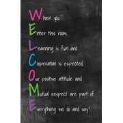 WELCOME, motivational classroom poster