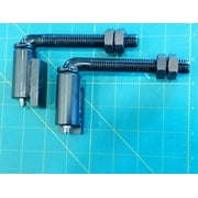 WELDANDFABSHOP 5/8" Adjustable Gate Hinges Pair Heavy Duty Pivot Hinge for Welding