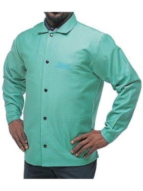 33-6630 30 Inch 9oz. Flame Retardant Cotton FR Green Welding Jacket Size XL