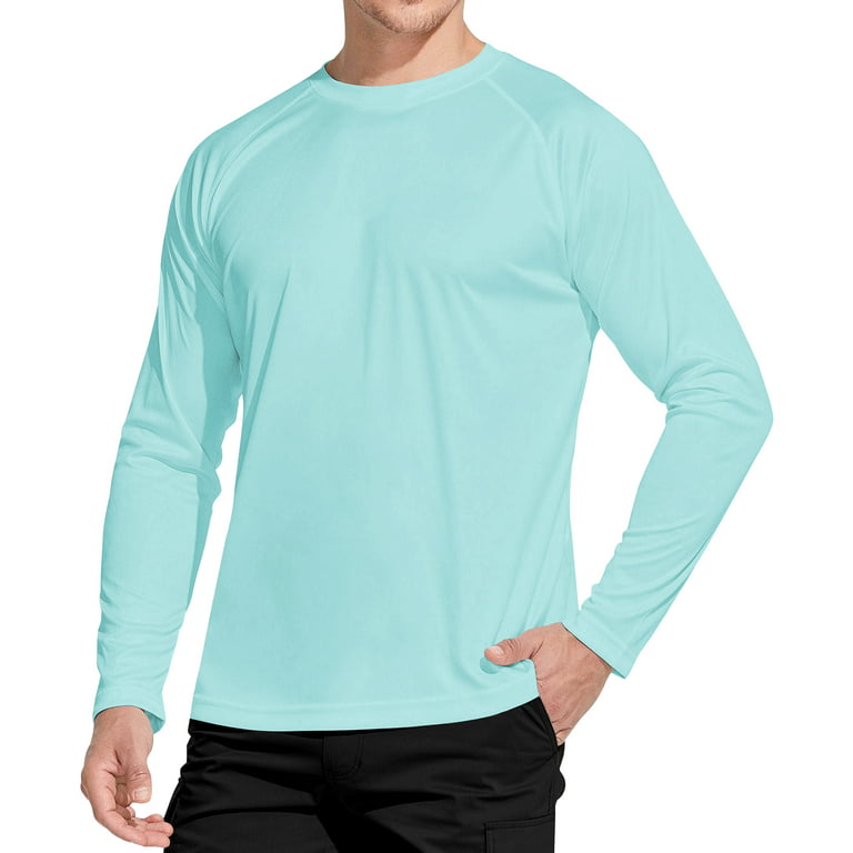 WELIGU Men's Long Sleeve Shirts Lightweight UPF 50+ T-Shirts