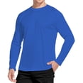 thumbnail image 1 of WELIGU Men's Long Sleeve Shirts Lightweight UPF 50+ T-Shirts Fishing Royal Blue Size Male M, 1 of 6