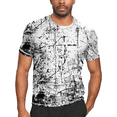 thumbnail image 1 of WELIGU Men's Rashguard Swim Shirt Short Sleeve UPF 50+ Sun Protection Shirt SPF Quick Dry Water Lightweight Shirt heibai-Tshirt-L, 1 of 6