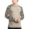 thumbnail image 1 of WELIGU Men's Swim UPF 50+ Sun Protection Shirt Long Sleeve SPF Fishing Outdoor UV Hiking Lightweight Shirts Green-micai-Long-XL, 1 of 6