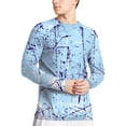 thumbnail image 1 of WELIGU Men's Swim UPF 50+ Sun Protection Shirt Long Sleeve SPF Fishing Outdoor UV Hiking Lightweight Shirts Lanzi-Long-XL, 1 of 6