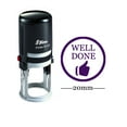 thumbnail image 1 of WELL DONE Round Self Inking Rubber Stamp Custom Shiny Personalized Teachers Stamps, 1 of 1