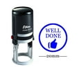 thumbnail image 1 of WELL DONE Round Self Inking Rubber Stamp Custom Shiny Personalized Teachers Stamps, 1 of 1