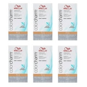 WELLA COLOR CHARM, HAIR COLOR Permanent Liquid LIGHTEST BEIGE BLONDE Toner HC-T11 6 Pack