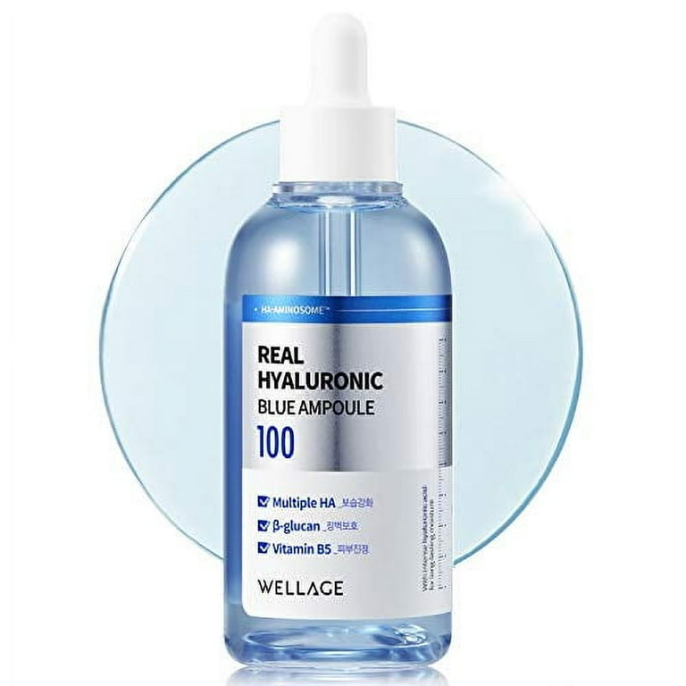 美容液 harunatuakifuyu.5848 WELLAGE Real Hyaluronic Blue Ampoule 100, Fragrance Free