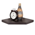thumbnail image 1 of WELLAND 20" Phoenix Wall Floating Shelf Display Rack Corner Shelf, 20"D x 28"W x 1.75"H, Espresso, 1 of 6