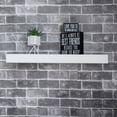 thumbnail image 1 of WELLAND 24 inch Mission Floating Shelves Wall Mounted Shelves Display Rack, 23 3/4"L x 9 1/4"D x 2"T, White, 1 of 5