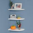 thumbnail image 1 of WELLAND Floating Corner Shelves Wall Mounted Display Shelf Set of 3 for Bathroom, Bedroom, Living Room, Kitchen, Office and More, 1 of 6