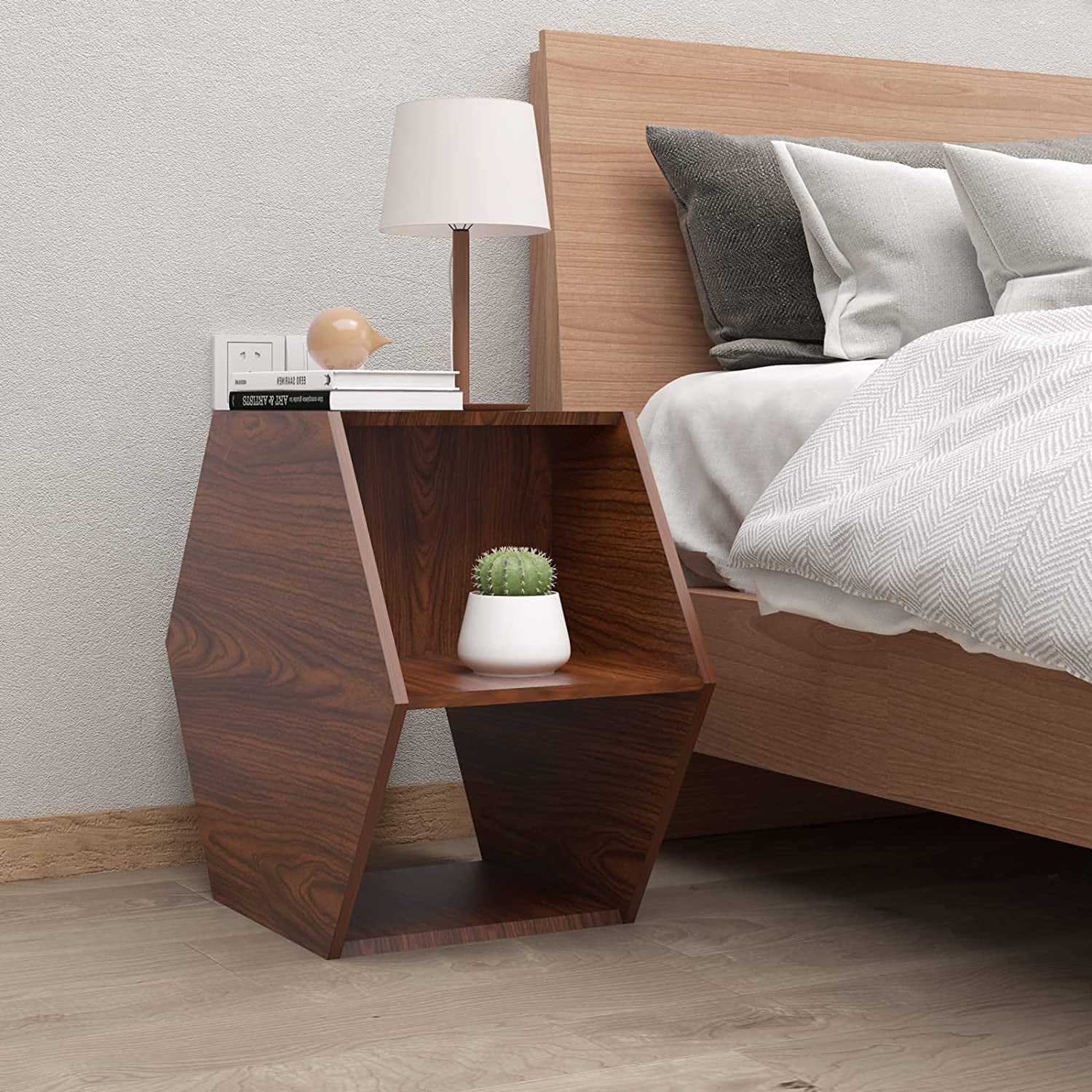 Hexagon bedside table discount