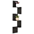 thumbnail image 1 of WELLAND Zig Zag Floating Shelf, Wall Mounted Corner Wall Shelf, Black Finished, 1 of 5