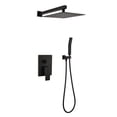 thumbnail image 1 of ANGELES HOME 12" Wall Mounted Shower Faucet Set, Shower System With Square Rain Shower Head and Handheld Shower, Rough in Valve, Hot Cold Water 2.5 GPM,  Oil Rub Bronze, 1 of 6