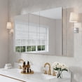 thumbnail image 1 of ANGELES HOME 52" x 30" Medicine Cabinet with Mirror Door & 6 Adjustable Glass Shelves, Rectangular Bathroom Mirror Cabinet with Aluminum Body, Recessed or Surface Mount Mirror Medicine Cabinet, 1 of 13