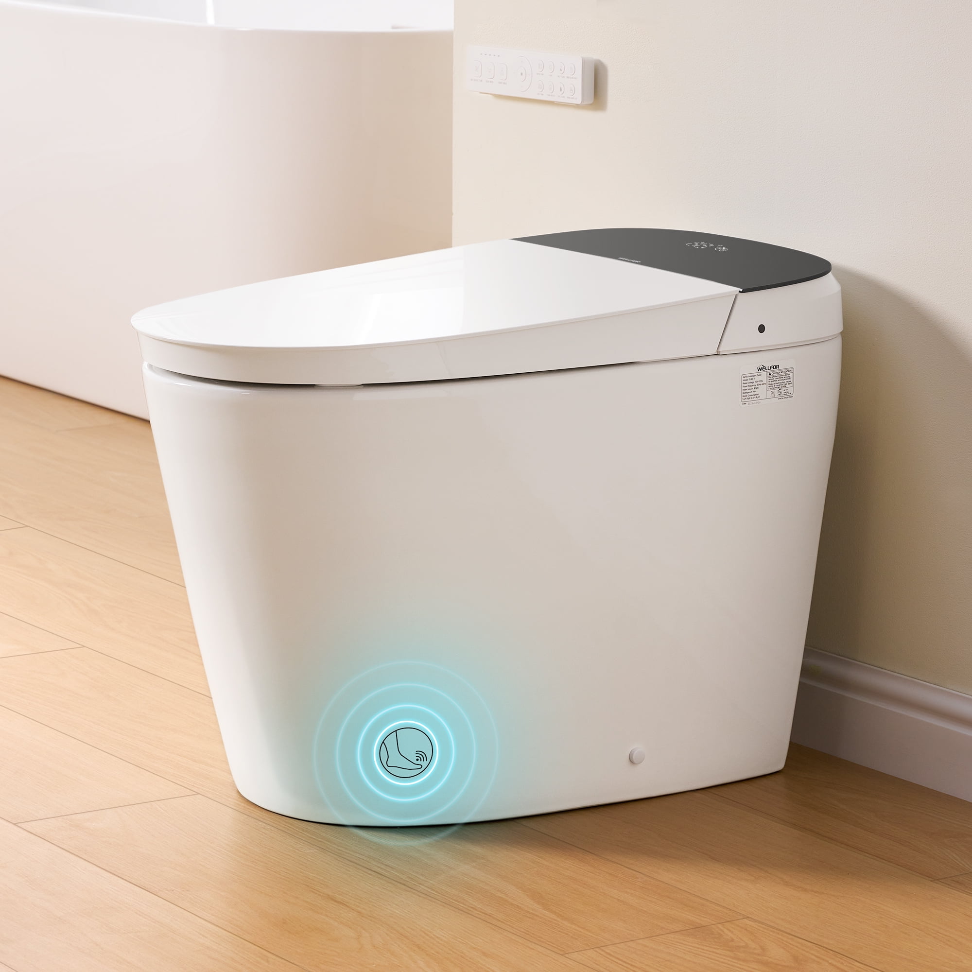 WELLFOR TM-1 LED Smart Bidet Toilet with Auto Flush & Heated Seat