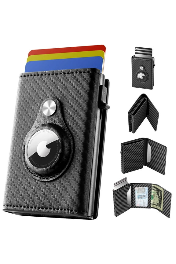 Men's Wallet with Airtag Holder, Pop-up Wallet for men, RFID Protection, 6 to 11 Cards