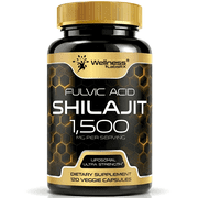 WELLNESS LABSRX Shilajit Capsules 1500mg, 120 Veggie Capsules, Organic Extract