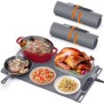 thumbnail image 1 of WELLPEAK Food Warming Mat, Electric Warming Trays for Home Buffet Party Gatherings, Full Surface Silicone Fast Heating Mat for Food with 3 Level Temperature, Auto-Off, Roll Up Food Warmer, 1 of 8