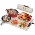 thumbnail image 1 of WELLPEAK Food Warming Mat, Electric Warming Trays for Home Buffet Party Gatherings, Full Surface Silicone Fast Heating Mat for Food with 3 Level Temperature, Auto-Off, Roll Up Food Warmer, 1 of 8