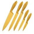 thumbnail image 1 of Wellstar 5 Piece Kitchen Knife Set, Chef Carving Bread Utility Paring Knives, Stainless Steel, 1 of 9