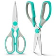 thumbnail image 1 of WELLSTAR Kitchen Scissors 2-Piece Set Stainless Steel Heavy Duty Food Shears, 1 of 9