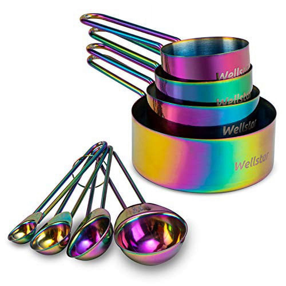 Rainbow Measuring Cup 5 Piece Set Gram Weighing Spoon Scale Measuring Coffee Roasting Tool Spoon, Other