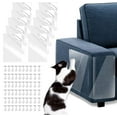 thumbnail image 1 of WELLXUNK Anti-Scratch Furniture Protectors, 10 Pcs Cat Scratch Protector, Pet Scratch Protector, Cat Furniture Protector Scratch Guards Transparent, with 60 Spiral Nails Protecting Furniture from Cat, 1 of 7