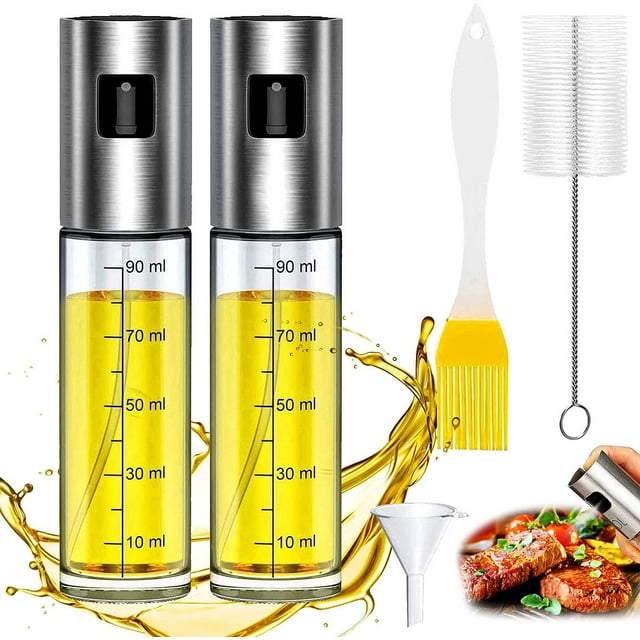 WELLXUNK Oil Sprayer, Portable Kitchen Oil Spray Bottle, Olive Oil