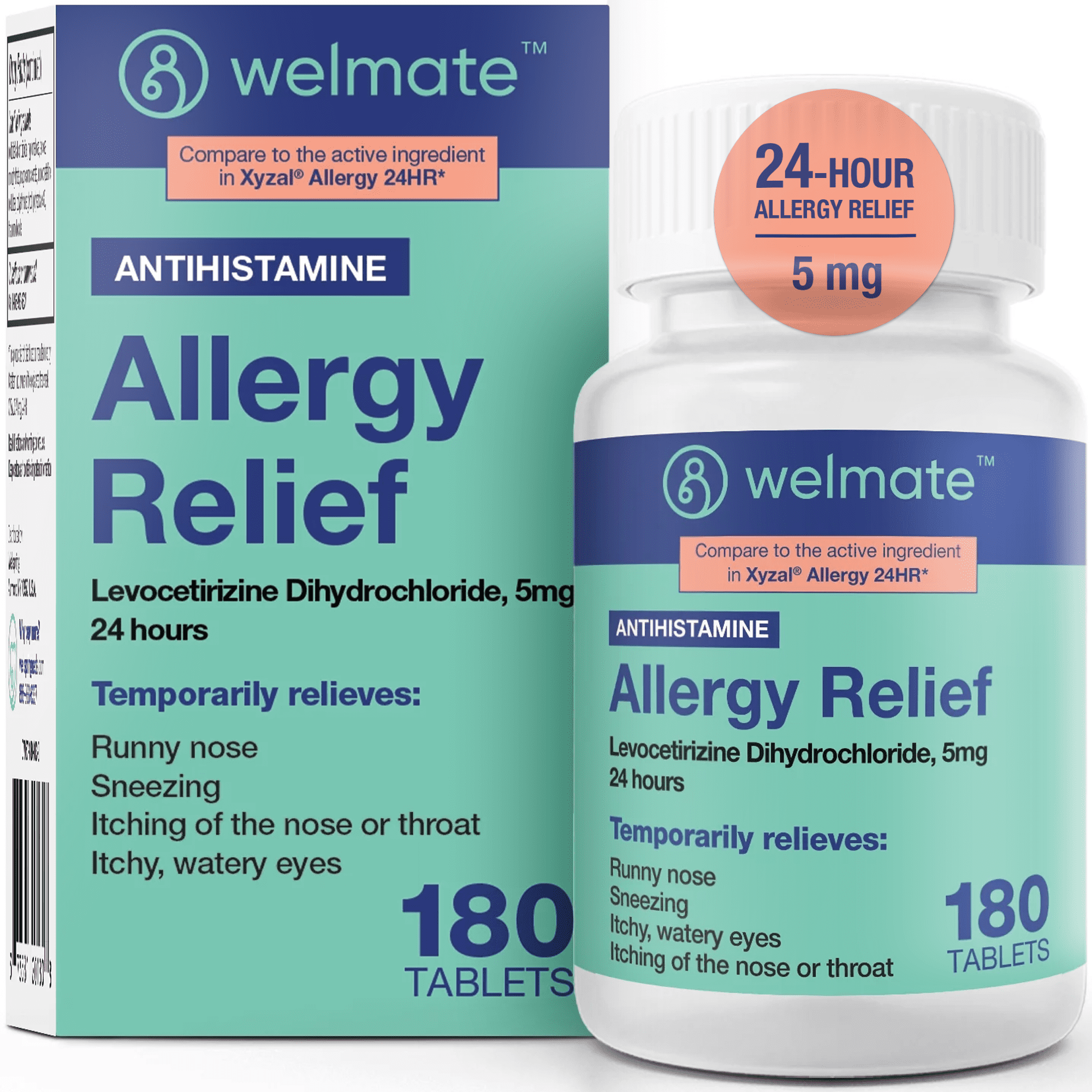 WELMATE Antihistamine Allergy Relief Levocetirizine Dihydrochloride